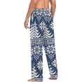 thumbnail image 6 of Knitted Style Christmas Tree Ghost Pajama Pants Men's Lounge Pants Light with Drawstring and Pockets, 6 of 7