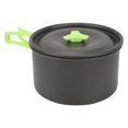 thumbnail image 1 of Camping Cookware Set, Outdoor Cookware Kit Non Stick Self Rebounding Handle Easy To Carry With Hook For Hiking Orange,Green,Black, 1 of 8