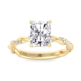 thumbnail image 2 of Basil - Radiant Cut Twisted Band Moissanite Lab-Diamond Engagement Ring, 2 of 5