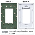 thumbnail image 3 of Yayeee Rocker Switch Wall Plate 2-Gang 4.7"x4.6" Home Decorative Outlet Cover, Christmas Forest, 3 of 6