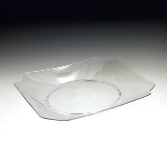 (Price/case)Maryland Plastics Crystalware Flower Tray, Clear-10" x 12"