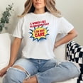 thumbnail image 2 of Humorous Retro Graphic Quote Statement, White Comfort Colors T-Shirt, Small, 2 of 3