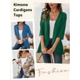 thumbnail image 5 of Anygrew Casual Lightweight Cardigans For Women Out Open Front Jackets 3/4 Sleeves, 5 of 7