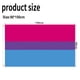thumbnail image 2 of Bandera de arco iris de 3 x 5 pies, orgullo gay, paz lesbiana, LGBT, pancarta impresa con ojales (bisexual), 2 of 6
