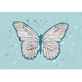 thumbnail image 2 of Aesthete 24x18 White Modern Wood Framed Museum Art Print Titled - Butterlfy, 2 of 4