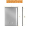thumbnail image 2 of Outdoor Kitchen Doors,27Wx20H Inch Stainless Steel Single Access Doors for BBQ Island, Grilling Station, 2 of 6