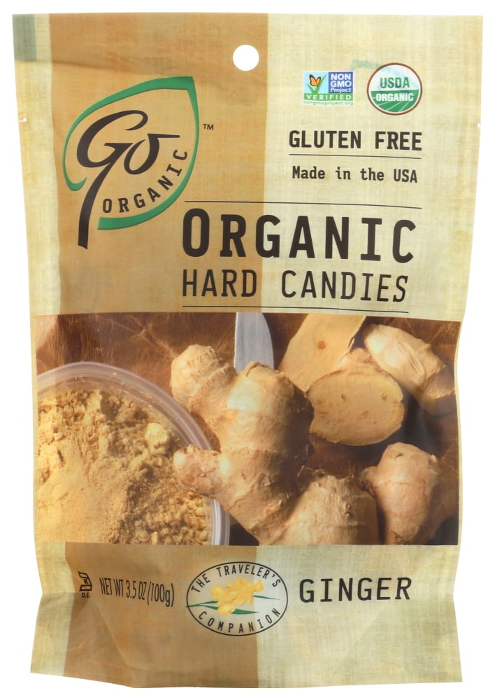 Go Organic Hard Candy Ginger 3.5 Oz , 3.5 Oz