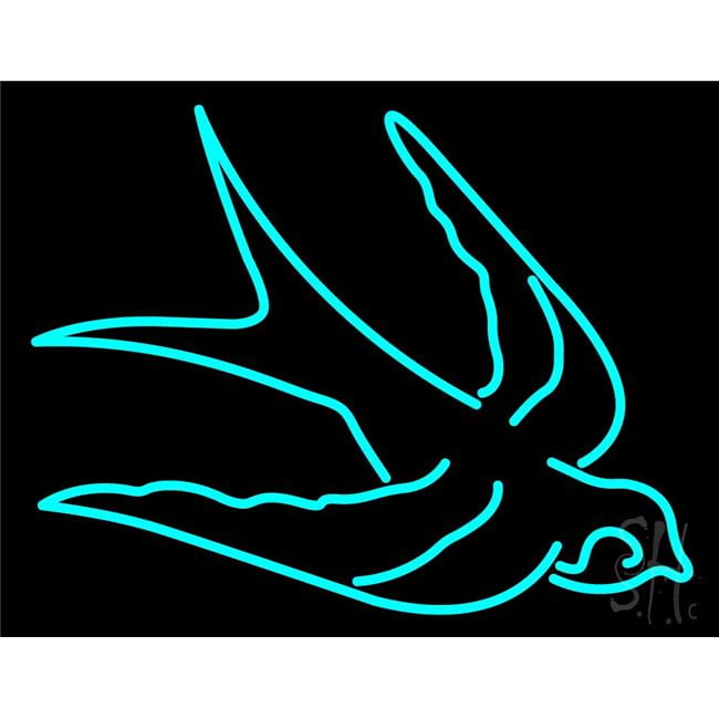 New Bird Swallow Neon Sign For Bedroom Wall Home Decor Artwork Light With Dimmer 