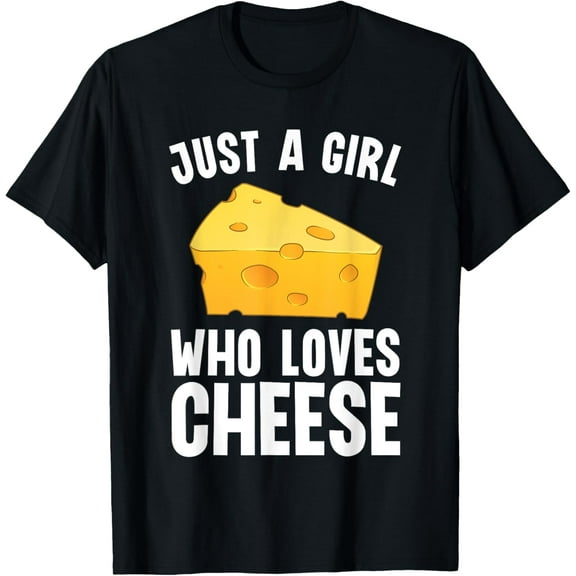 Cool Cheese Art For Women Girls Cheddar Food Parmesan Cheese T-Shirt