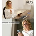 thumbnail image 5 of OCCI CHIARI Women's Blue Light Blocking Reading Glasses Stylish Computer Readers UV400 Protection Clear Vision 1.00 1.50 2.00 2.50 3.00 3.50 4.00 5.00 6.00 Composite Lens , (Gray ,+3.5), 5 of 8