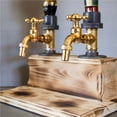 thumbnail image 4 of Cateissary Dispensador de alcohol, soportes simples para dispensación de cerveza, dispensadores de bebidas para Bar en casa, restaurante, soporte Barra de herramientas Salida doble, 4 of 6