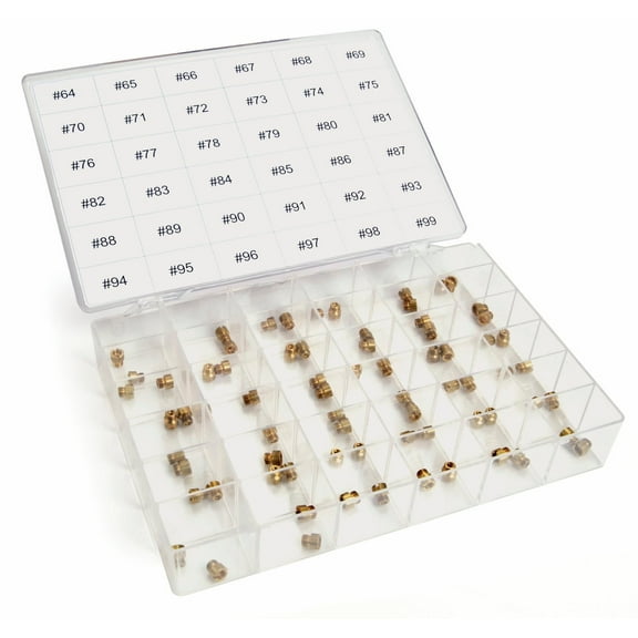 JEGS 15019 Carburetor Standard Main Jet Kit with Case Fits Brawler Demon FST Hol