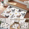 thumbnail image 5 of Spring Flowers Entryway Rug 2'x3'&nbsp; Non Slip Front Door Mats, Black Brown White Horse Country Vintage Entrance Rugs Indoor Outdoor Carpet, Washable Floor Mats Small Area Rug for Bedroom Kitchen, 5 of 8