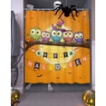 thumbnail image 3 of Halloween Cute Owl on Branch Mool Night Shower Curtain Set ，Waterproof Fabric Shower Curtains Shower Curtains for Bathroom,Bathroom Decor 72"x84", 3 of 6