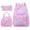 Pink#033, variant on Purple Star Laptop Backpack Set for Women, 3 Piece School Bag Bundle with Lunch Box Pencil Case, 15.6 Inch Computer Compartment, Large Capacity Water Resistant Nylon Daypack for College Travel Work