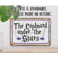 thumbnail image 2 of Metal Sign - The Cupboard Under The Stairs - Durable Metal Sign - Use Indoor/Outdoor - Makes a Great Bedroom Decor and Gift For Wizard Fans (8" x 12"), 2 of 5