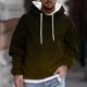 thumbnail image 1 of Sudadera con capucha para hombre, estilo casual, con cuello redondo, estampado, manga larga, blusa de poliéster, 1 of 5