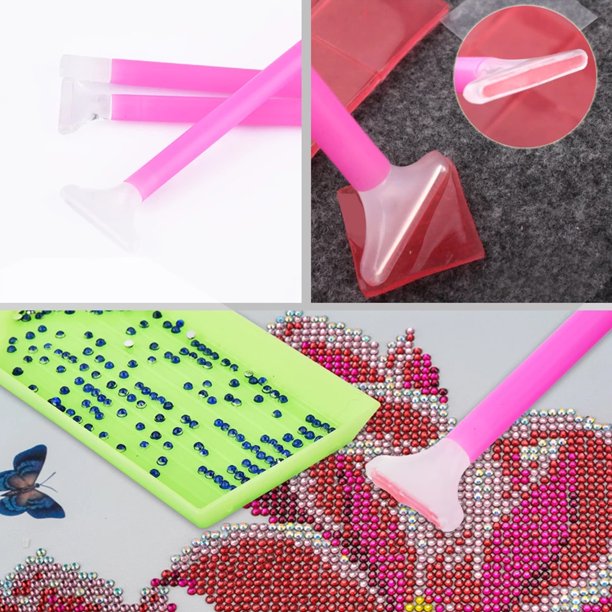 Muyoka Juego de arcilla de pegamento para pintura de diamantes, 53 Uds., herramienta de juego de cera para pintura de bolígrafo de punto DIY Muyoka Hogar