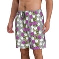 thumbnail image 2 of Logiee Rose Flowers Print Mens Swim Trunks Quick Dry Board Shorts,Breathable Hawaii Beach Shorts Swimwear Bathing Suits-3X-Large, 2 of 6