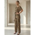 thumbnail image 4 of Conjunto 2 Piezas Blusa y Pantalón Animal Print Estilo Sofisticado Y Versatilidad para Mujer, 4 of 5