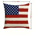 thumbnail image 3 of Independence Day Decorations 4Th Of July 250 Anniversary Flag Red, White Blue Independence Day Series Pillow Cover Linen American Square Pillow Cover Holiday Atmosphere Decoration, 3 of 9