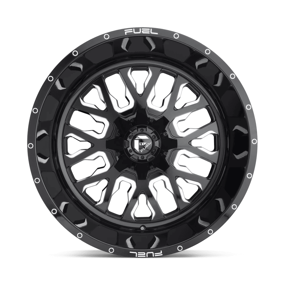 Fuel D611 Stroke 22X7 4X156 13Et 106.1Cb Gloss Black Milled Wheel