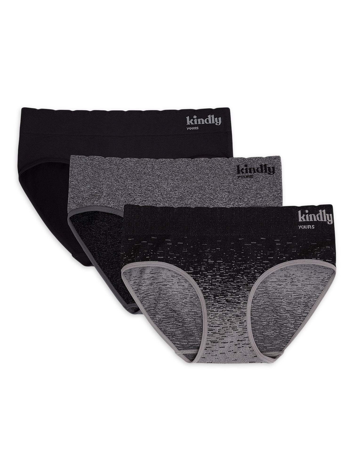 kindly yours Women's Sustainable Seamless Hipster Underwear, 3-Pack -  Walmart.com