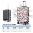 thumbnail image 4 of Rateoe Flower Leaves Printed Luggage Cover, Suitcase Protector Fits 18-32 Inch Luggage-Medium, 4 of 7