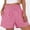 Red, variant on Boyscolos Womens High Waisted Striped Shorts Comfy Lightweight Breathable Stretchy Waist With Pockets Lounge Clohtes Summer Daily Wear Red XL