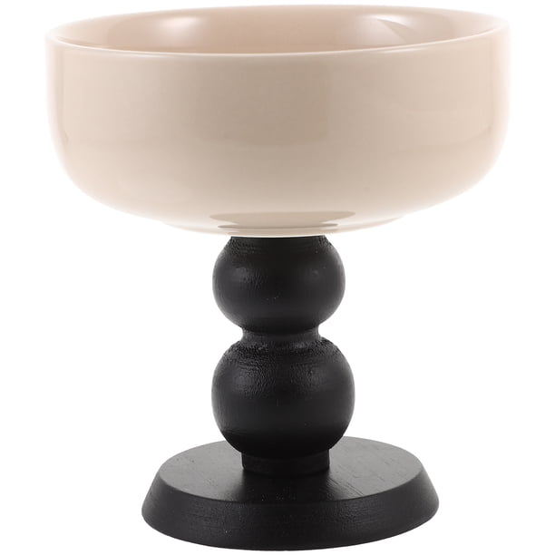 GOOHOCHY Vaso para helado, tazón de yogur de base alta, vaso decorativo para postre, plato multiusos para servir helado