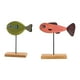 thumbnail image 1 of 2 piezas de adorno de pez de madera nórdico, adorno decorativo con forma de pez, artesanía encantadora EstiloJ, 1 of 9