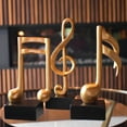 thumbnail image 5 of Adam & Friends Home Decor Muscial Notes, 16Th, Double 16Th & Treble Clef Sculpture | 3-Piece | Gold, 5 of 6