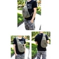 thumbnail image 3 of Men Sling Bag Canvas Casual Multipurpose Chest Bag Sling Backpack for Cycling, 3 of 5