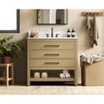 thumbnail image 2 of Elegant Kitchen and Bath 36  inch Single Bathroom Vanity in Honey Brown with backsplash, 2 of 10