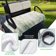thumbnail image 5 of Golf Cart Seat Covers for 2 Seater,Vintage Green Leaf Microfiber Cart Seat Towel Blanket,Spring Country Retro Botanical Absorbent Breathable Non Slip Bench Seats Protector for Golf Course 51"x31", 5 of 9
