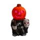 thumbnail image 3 of Estatua de caballero calabaza, decoración de Halloween con luces LED, artesanía fina 14 cm x 9 cm x 6 cm, 3 of 9