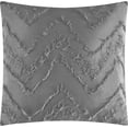 thumbnail image 5 of Lanco Chevron Shabby Chic 7 Piece Comforter Set Grey, Bed Size Queen, 100% Polyester Fill, 5 of 6