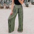 thumbnail image 2 of Aoochasliy Clothes Womens Pants Petite Fashion Ladies Casual Loose Ladies Yoga Trousers Printed Wide Leg Pants, 2 of 5