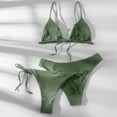 thumbnail image 3 of Women's 2 Piece Floral Print Halter Neck Tie Bikini Set Triangle String Thong Swimsuit Summer Bathing Suits for Women, 3 of 7