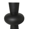 thumbnail image 5 of DecMode 12", 10"H Trumpet Black Glass Vase with Wide Rounded Center, Set of 2, 5 of 12