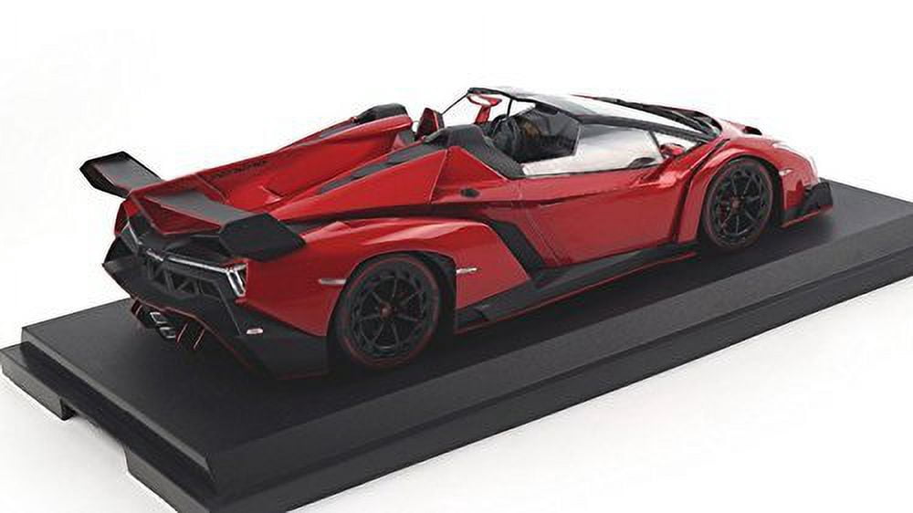 Lamborghini Veneno Roadster Diecast Model Car in Red 1:18 Scale by