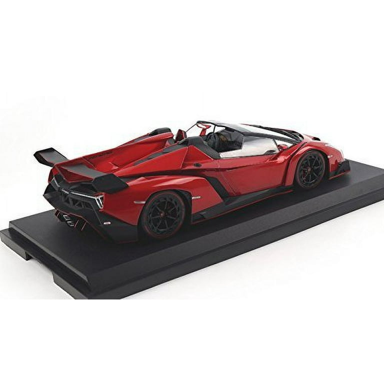 Lamborghini Veneno Roadster Diecast Model Car in Red 1:18 Scale by
