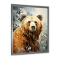 thumbnail image 3 of Designart "Regal Mountain Bear" Animals Bear Picture Framed Canvas Wall Art, 3 of 5