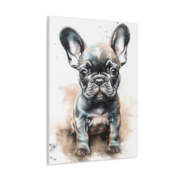 Watercolor French Bulldog Painting 4 - Nursery Collection - Bedtime Stories