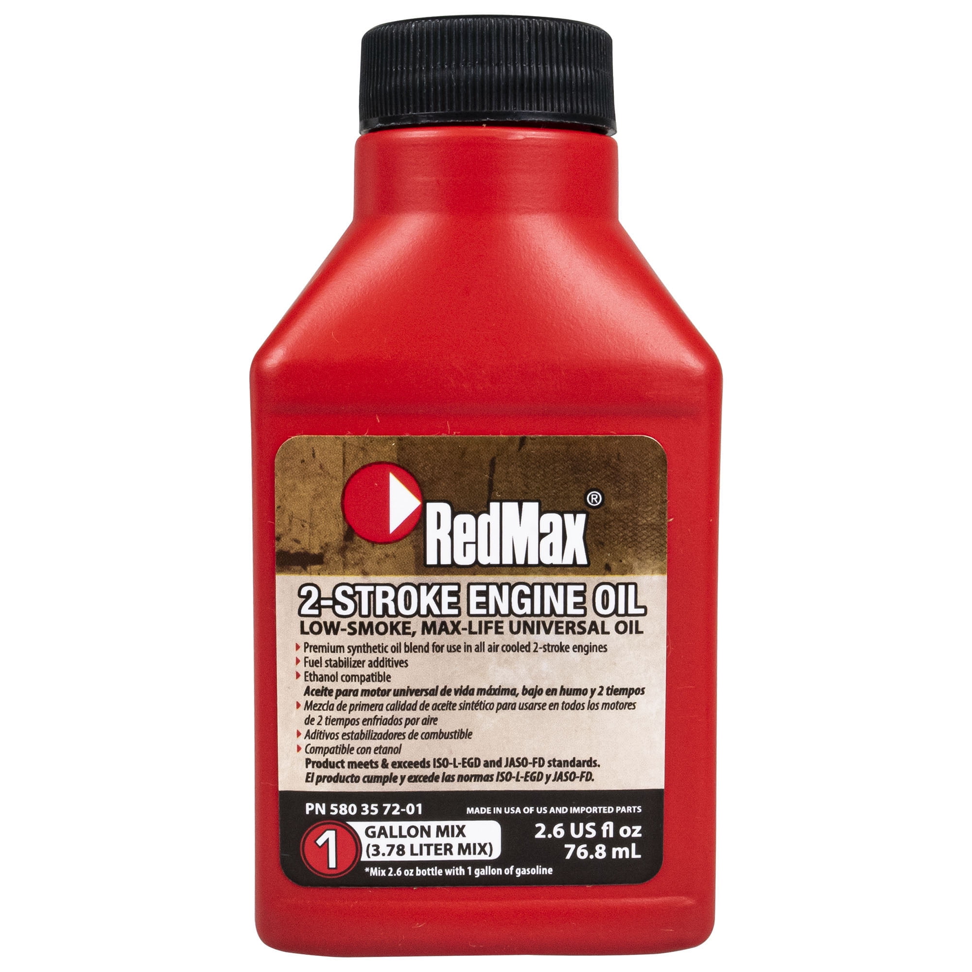 Redmax Oil2cy2 6 2 6oz Bottle Of Red Max Synthetic 2 Stroke Oil W Fuel Walmart Com Walmart Com