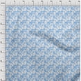 thumbnail image 4 of oneOone Georgette Viscose Medium Blue Fabric Floral Craft Projects Decor Fabric Printed By The Yard 42 Inch Wide, 4 of 4