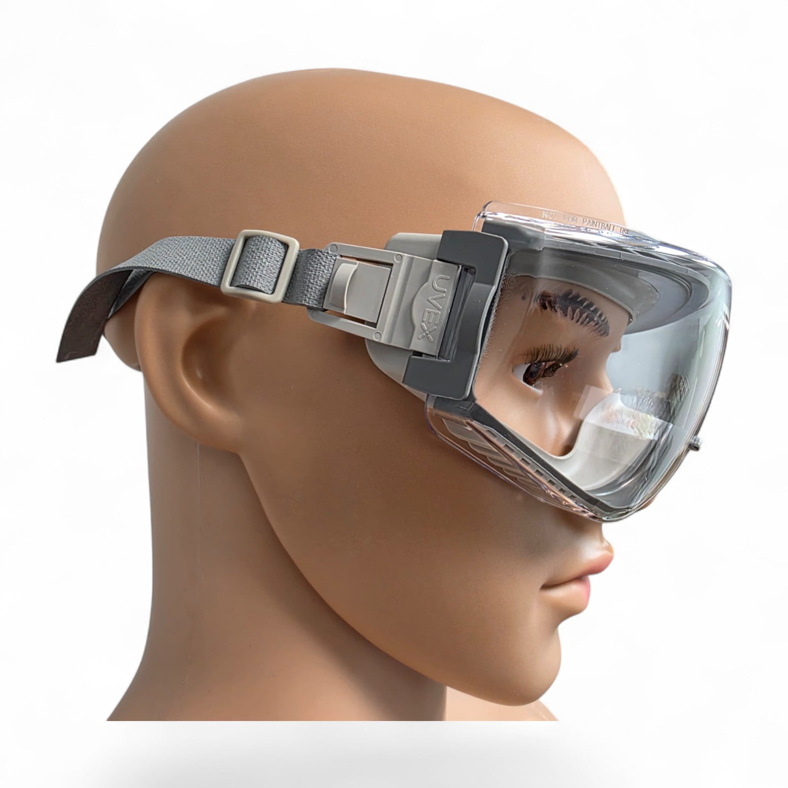 Uvex Stealth Safety Goggles With Clear Hydroshield Anti-Fog Lens, Grey Body & Ne