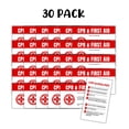 thumbnail image 2 of CPR First Aid Certified Certification Wallet Card  30pk 2x3.5 Cardstock Paper Instructions Tips Pocket Guide AED Emergency Contacts Class Instructor, 2 of 5