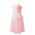 thumbnail image 3 of TiaoBug Girls Sequins Straps Dance Dress Lyrical Latin Tutu Leotard, 3 of 7