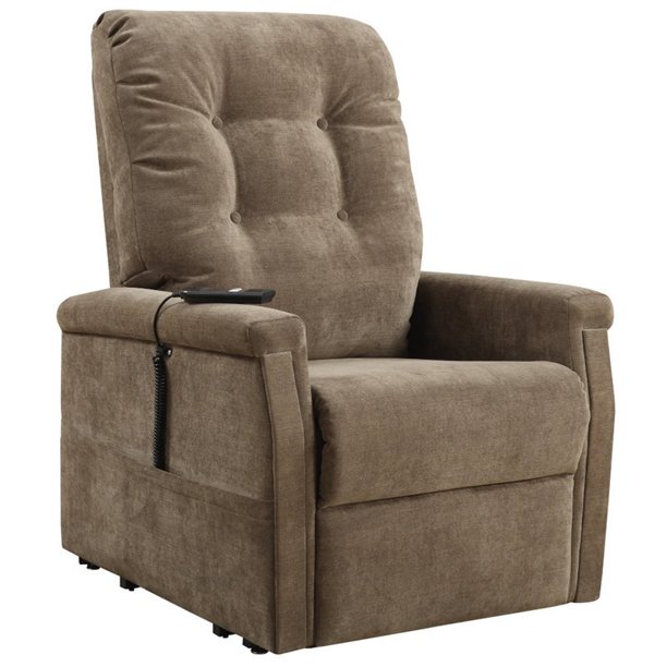 Montreal Piedra Fabric Lift Chair Brown